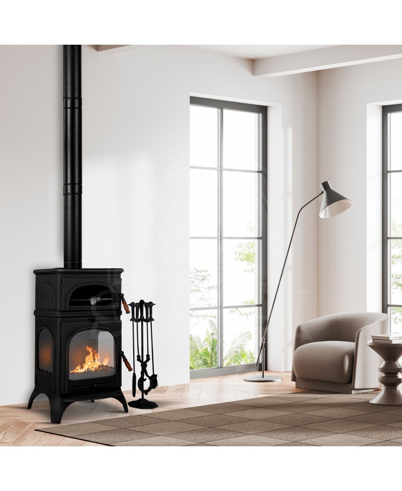 Modena Lux Wood Stove with Oven