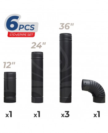 6 PCS Stovepipe Set