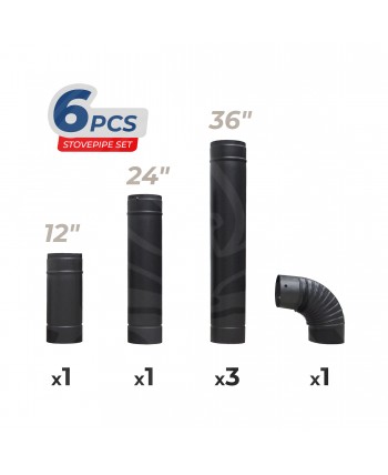 6 PCS Stovepipe Set